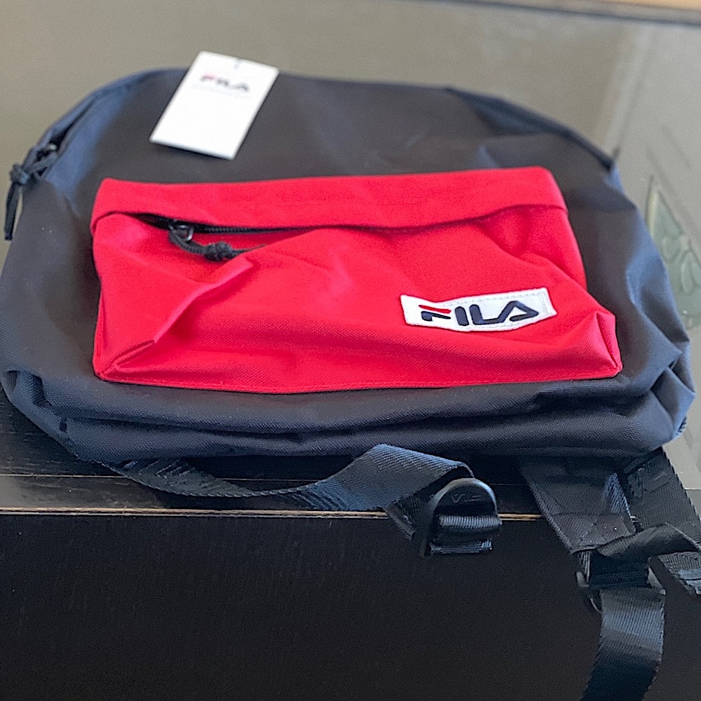 Mini Backpack — FILA, Black and Red - Picture 11 of 12